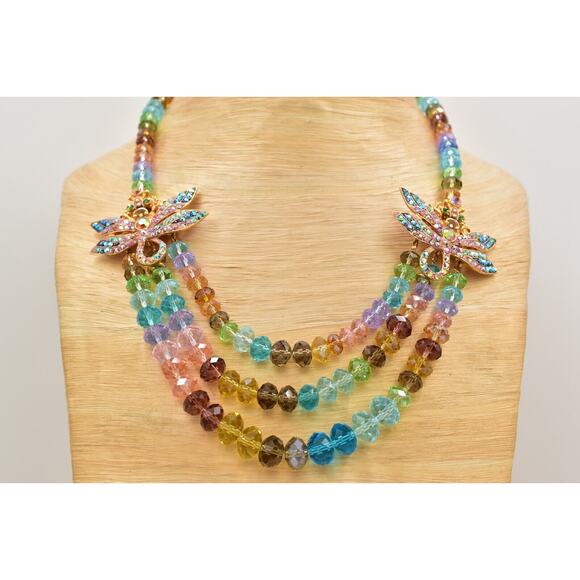 Collana Kirks Folly Con Ciondolo Luna E Vetro Vista Mare – Rainbow Memories